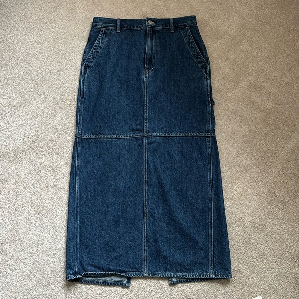 Madewell Long Denim Skirt